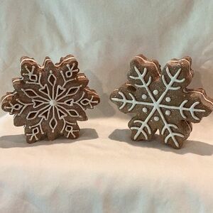 *Out of Stock Online* Faux Gingerbread Cookies - set of 2 cookies